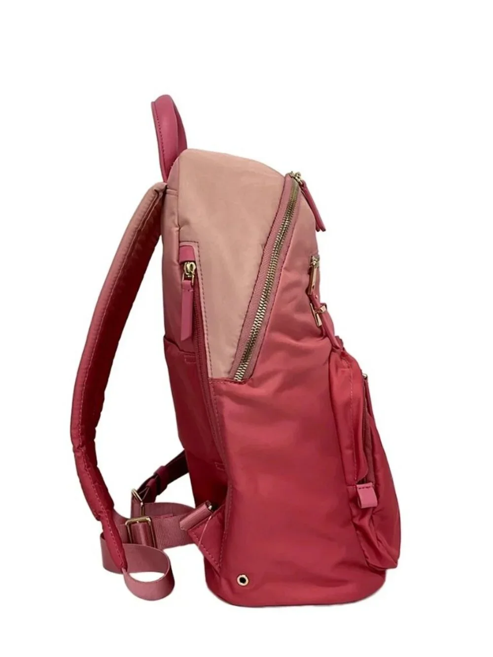 TUMI 196302POM Light Pink Pink Nylon Leather Backpack